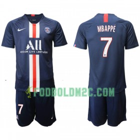 Paris Saint-Germain PSG MBAPPE 7 Børn Hjemmebanesæt 2019/20 Kortærmet (+ Korte bukser)